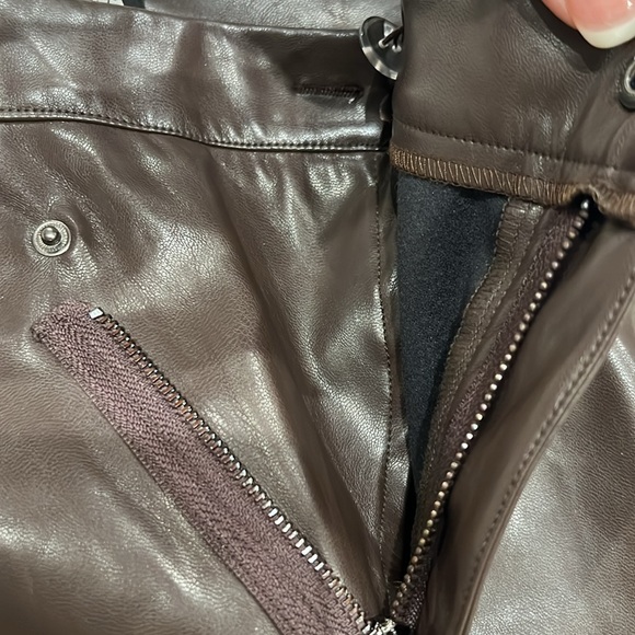 Chocolate Brown Faux Leather Pants by Fashion Nova - Picture 6 of 8